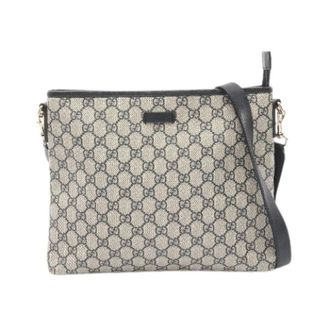 Gucci Pre-owned Cross Body Bags, female, Beige, Size: ONE SIZE Pre-owned GG Supreme Coated Canvas Shoulder Bag