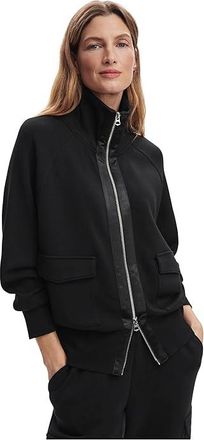 Varley Roxbury Zip Through Womens Clothing Black : XL, Elastane/Polyester/Viscose