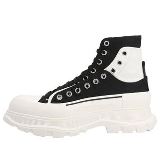 Alexander McQueen Tread Slick Boots Black White 735819W4TGR1170