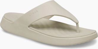 Crocs Womens Getaway Triangle Flip Womens Sandals - Tan - Size: 4