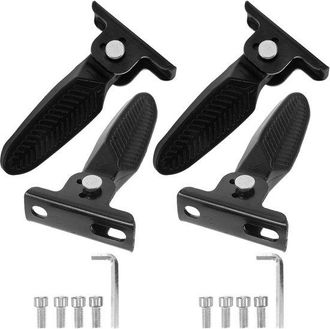 OEM 2 Pares De Estriberas Plegables De Nailon Para Bicicletas De Monta&ntilde;a El&eacute;ctricas, Pedales Traseros Antideslizantes Para Pasajeros