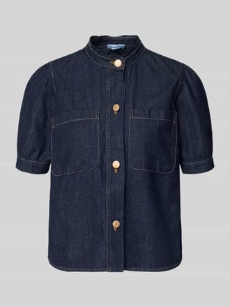 More & More More & More Regular Fit Jeansbluse mit Brusttaschen in Jeansblau, Gr&ouml;&szlig;e 34