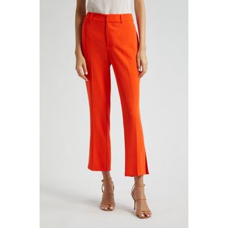 Cinq &agrave; Sept Kerry Crop Flare Pants in Deep Tangelo at Nordstrom Rack, Size 10