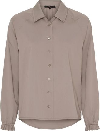 BTF-CPH Btfcph - Aurora Bamboe Shirt - Dames - Blouses & Shirts - Grijs - Maat: XS Zijde