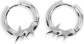 TwoJeys Oorbellen met sterdetail - Zilver