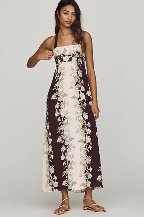Saylor Danni Square-Neck Midi Dress