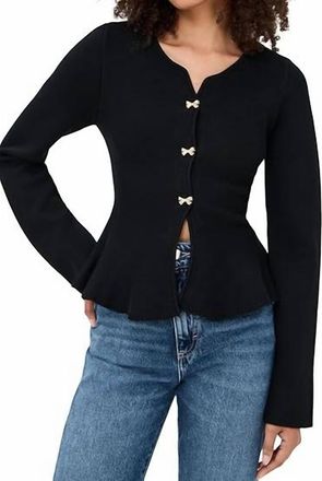 En Saison Idah Cardigan In Black