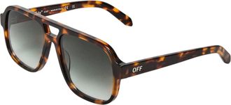 Off-white Off White Unisex-zonnebril voor volwassenen van het merk Forks (Havana/Bruin)