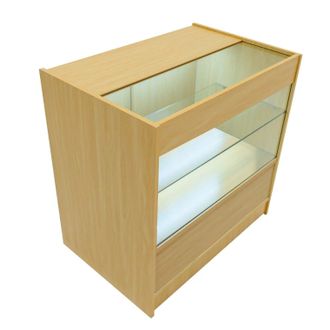 MonsterShop LED Retail Shop Counter C900 - Maple in Beige