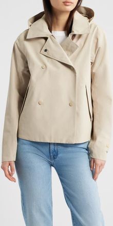 Helly Hansen Avenue Short Trench Coat in Khaki at Nordstrom, Size X-Large