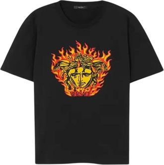 Versace Hombre, Camisetas, Negro, Talla: L