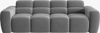 MICADONI 4-Sitzer Designsofa Lisa - Samtbezug