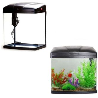 Trade Shop Trade Shop - Traesio - Acquario 9 Litri T240f Sistema Filtraggio Illuminazione 27x19.5x31 Cm 5w 300l/h