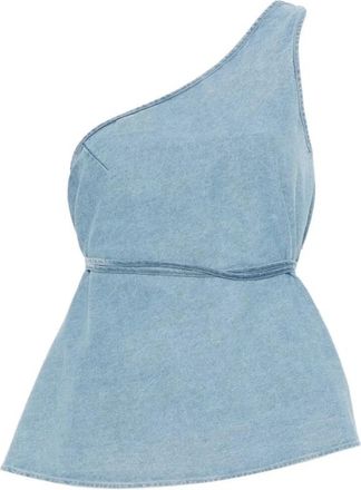 BASERANGE Tops, Dames, Blauw, S, Katoen, Eye Top