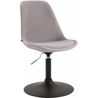 Clp Silla Comedor Maverick En Terciopelo Gris Negro