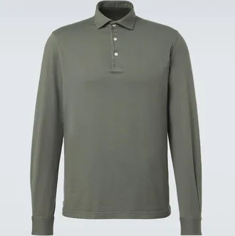 Fedeli Cotton piqu&eacute; polo shirt