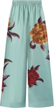 La DoubleJ Floral Palazzo Trousers