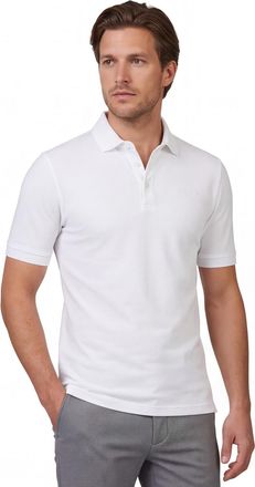 Cavallaro Wit poloshirt Cavallaro Bavegio korte mouw