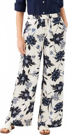 Karen Kane Satin Wide-Leg Pants In Print