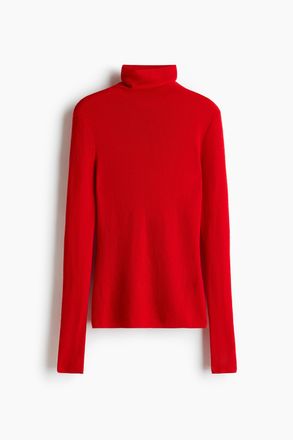 H&M Pullover aus Kaschmirmix mit Turtleneck - Red