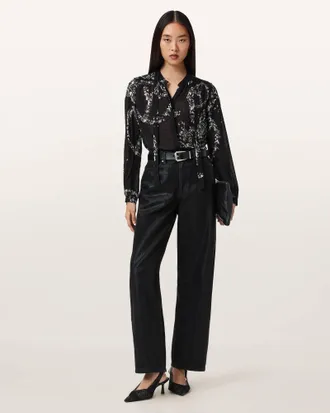 AllSaints Hilda Embellished Shirt