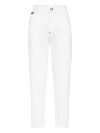 Philipp Plein Mom-fit jeans - Wit