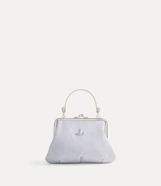 Vivienne Westwood Granny Frame Purse Classic Oxford Shirt Ink-stripe