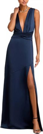 Ramy Brook Ameera Gown In Navy