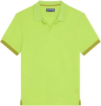 Vilebrequin Palatin Katoenen Pique Polo - Heren - Polos - Groen - L - Katoen - Tops