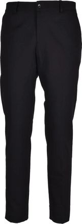 Daniele Alessandrini Black Slim-Fit Viscose-Blend Technical Pants