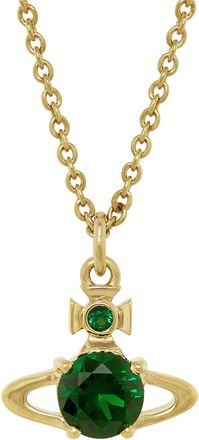 Vivienne Westwood Reina orb Crystal-embellished Necklace - Green - One Size