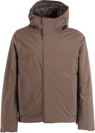 K-Way Brown Bonded Padded Jacket
