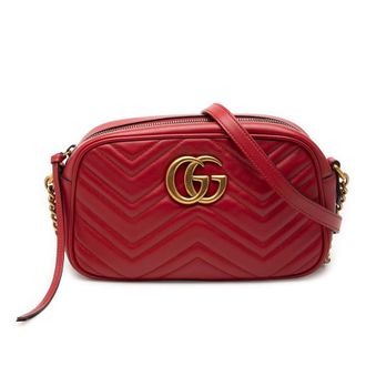 Gucci Pre-owned Gucci Small GG Marmont Matelasse Leather Crossbody Unisex 2OVS0IDSZA8LWIMN