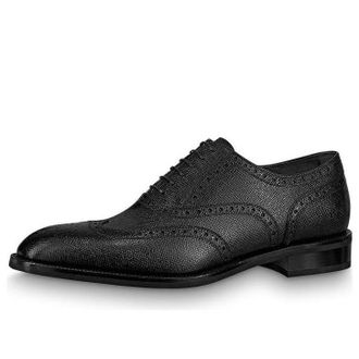 Louis Vuitton Graduate Richelieu Shoes Black 1A8IZI