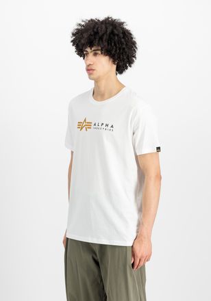 Alpha Industries T-Shirt ALPHA INDUSTRIES Alpha Label T-Shirt, Herren, Gr. XXL, weiss (wei&szlig;), Obermaterial: 100% Baumwolle, Shirts T-Shirt
