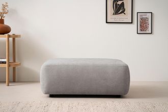 HOME AFFAIRE Polsterhocker »Torge, Hocker in Cord, Samtvelours oder Struktur« passend zur Serie Torge, rechteckig, bequemer Sitzkomfort