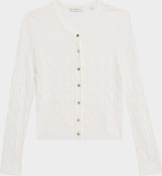 Vince Lace Stitch Cardigan