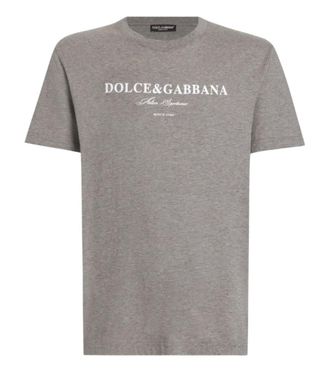 Dolce & Gabbana Grey Logo Crew Neck T-Shirt