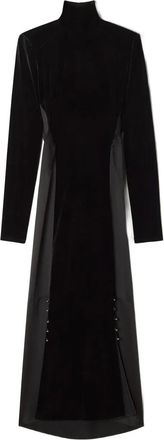 Lanvin Abito midi a collo alto - Nero