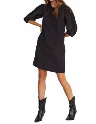 Velvet Zina Courduroy Dress In Black