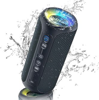 OEM Altavoz Est&eacute;reo Inal&aacute;mbrico Port&aacute;til Con Bluetooth De 40 W, Resistente Al Agua Ipx7, Graves Profundos, Luz Led, Bater&iacute;a De 30 H, Tarjeta Tf Y Entrada 