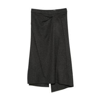 Victoria Beckham Midi Skirts - female - Victoria Beckham - Midi Skirts - Gray - S - Skirts