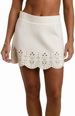 La Blanca Cloudset Eyelet Detail Miniskirt in Chalk at Nordstrom, Size X-Small
