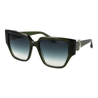 Trussardi Accessoires, Dames, Zwart, ONE Size, Square Acetate Zonnebrillen