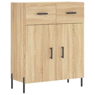 Berkfield Home Sideboard Sonoma Oak 69.5x34x90 cm Engineered Wood in Brown