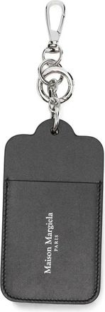 Maison Margiela Logo-print Lederen Sleutelhanger - Heren - Sleutelhangers & Tashangers - Zwart - ONE Size - Leer - Accessoires