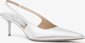 Michael Kors Emma Metallic Leather Slingback Pump