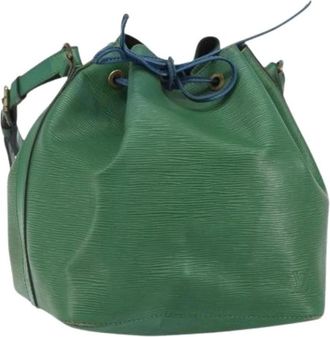 Louis Vuitton Pre-owned Bucket Bag - Dames - Vintage Tas - Groen - ONE Size - Leer - Vintage