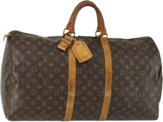 Louis Vuitton Pre-owned Weekend Bags, female, Brown, Size: ONE SIZE Pre-owned Leather Weekend Bag
