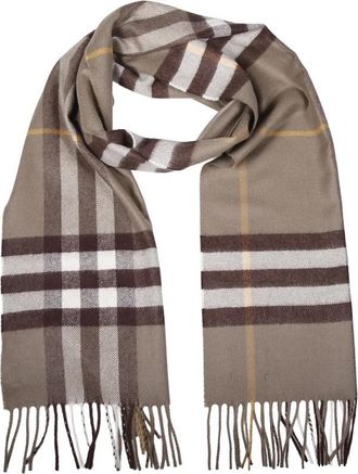 Burberry Check Cashmere Sjaal - Dames - Wintersjaals - Bruin - ONE Size - Accessoires